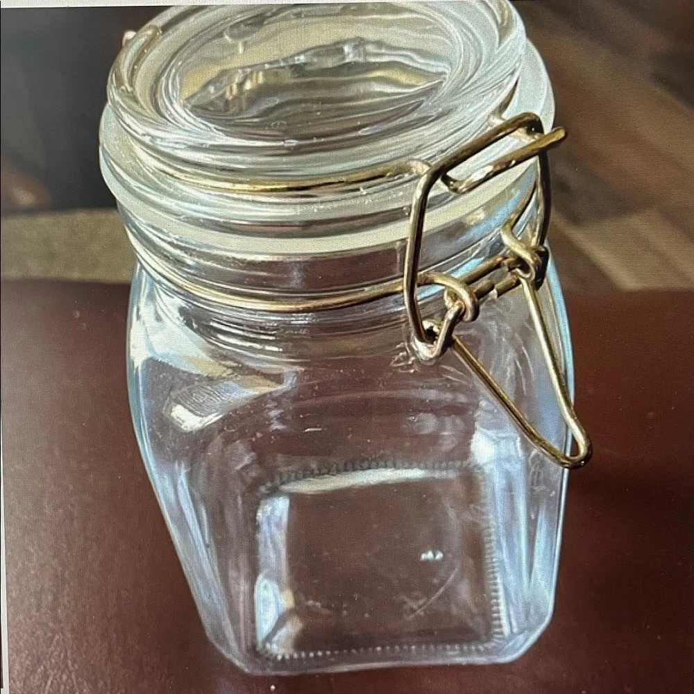Hinged Lid Clamp Airtight Sealed Jar